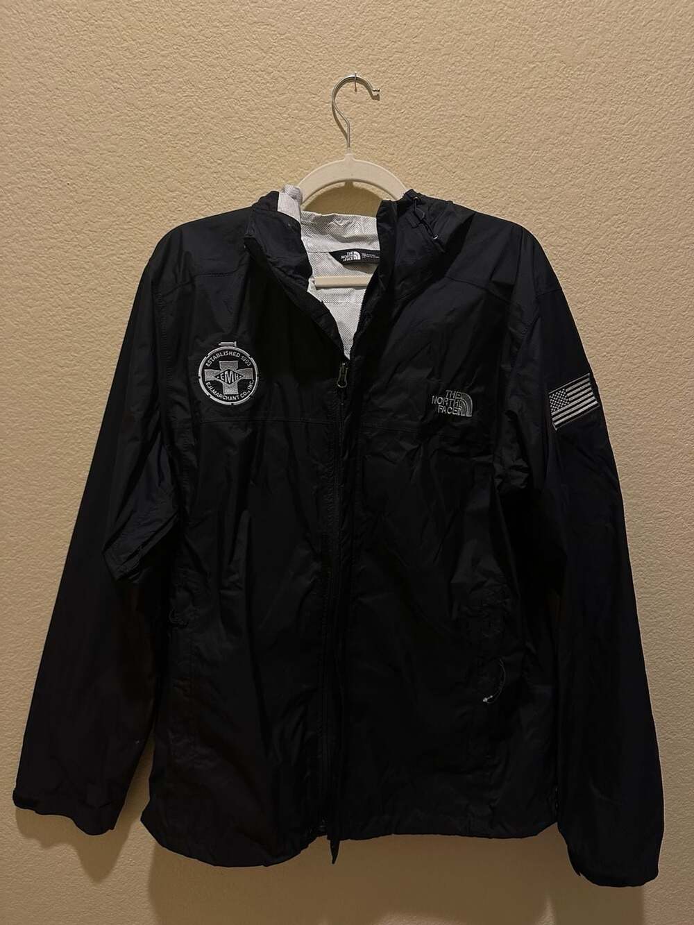 The North Face Custom Embroidered Full Zip Windbreaker Jacket